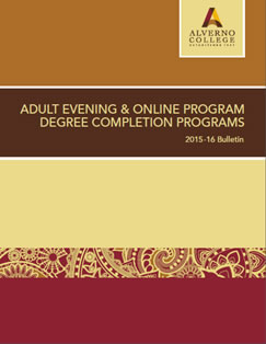 Photo of First college Bulletin for the new flexible Adult  and Evening and Online Degree Program
